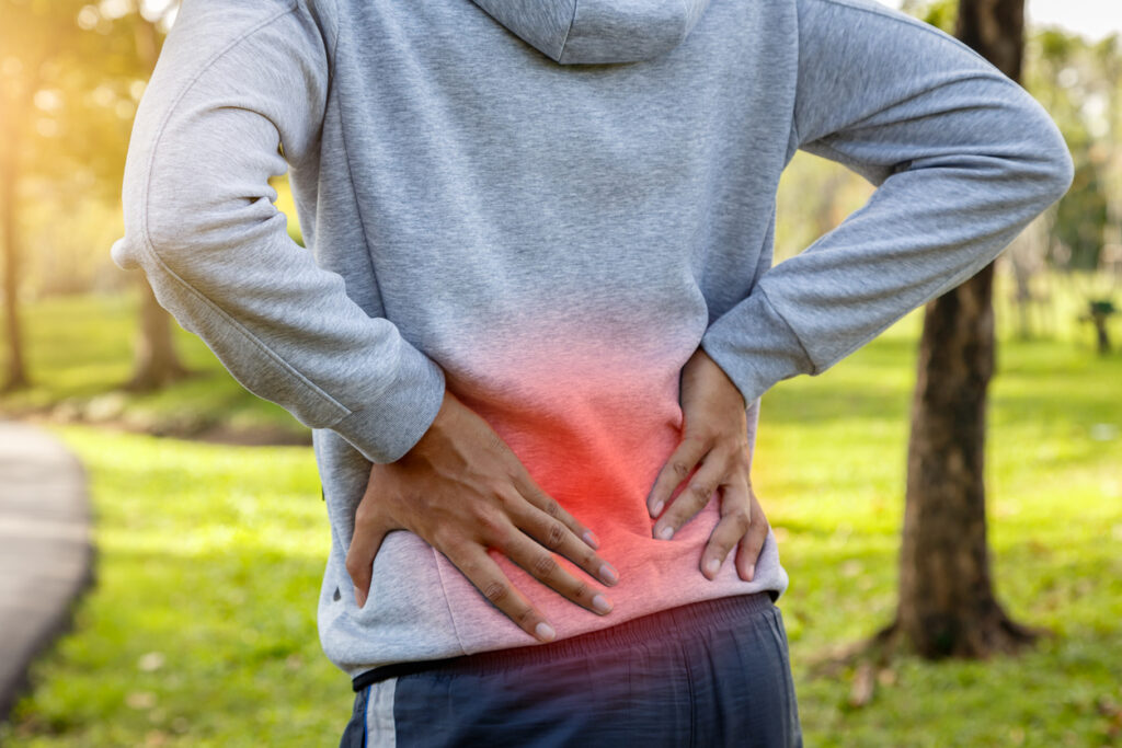 show pain in back